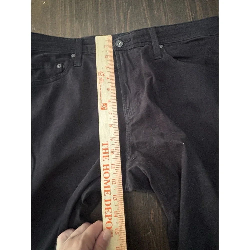 AG Adriano Goldschmied The Everett SUD Black Sueded Pants Jeans Men's 32X32 Slim